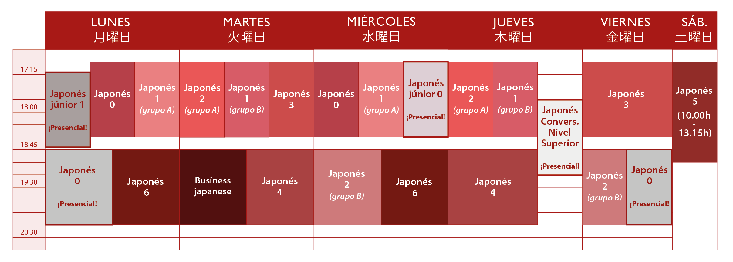 cursos de japonés