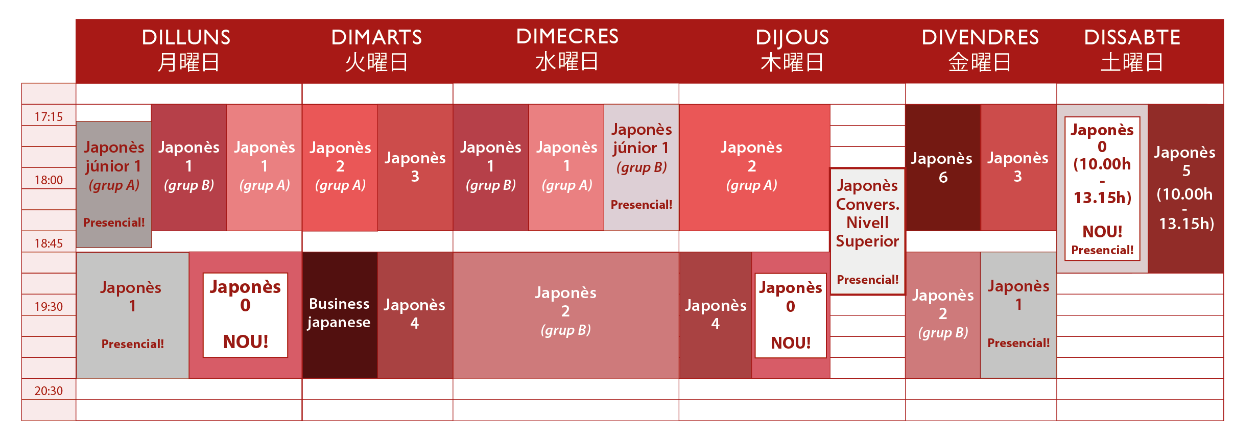 Cursos de japonès